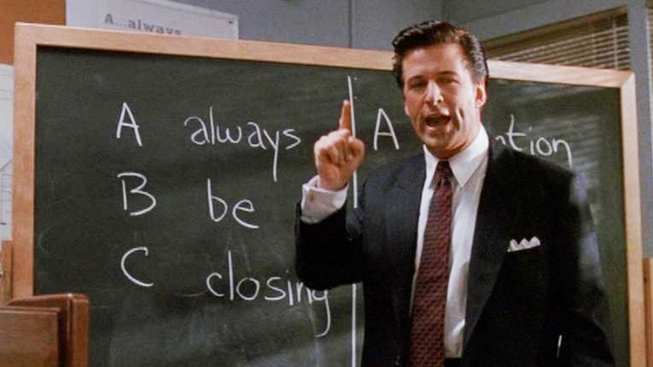 Alec Baldwin in Glengarry Glen Ross