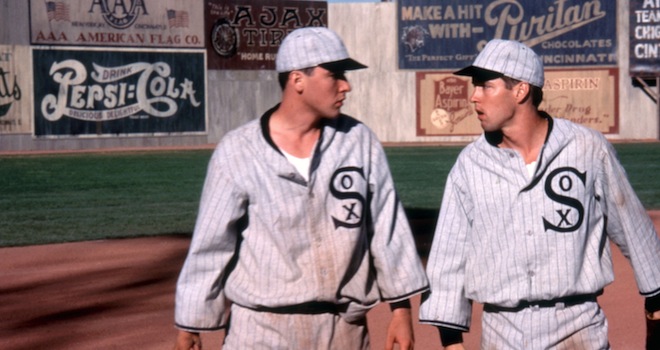 EIGHT MEN OUT, John Cusack, D.B. Sweeney, 1988, (c)Orion Pictures Corp./courtesy Everett Collection