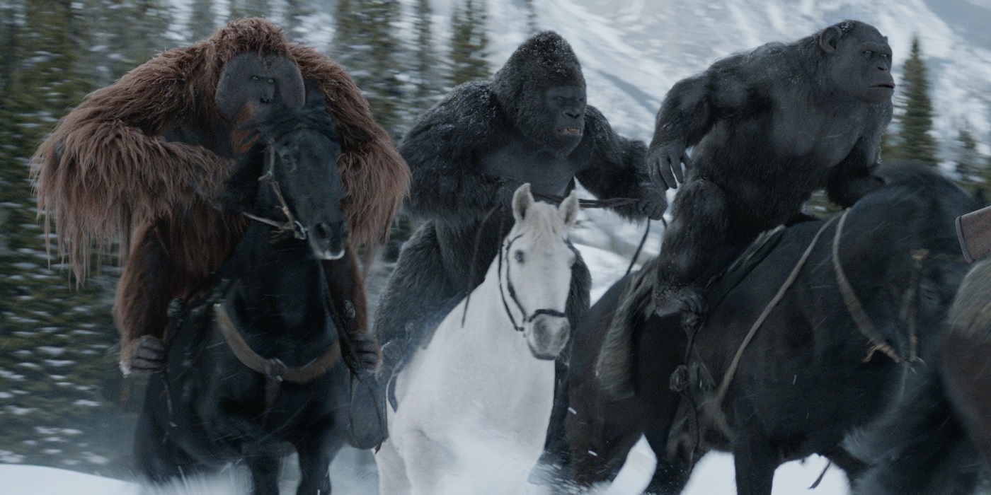 War-for-the-Planet-of-the-Apes-Maurice-Luca-and-Rocket-on-horses.jpg