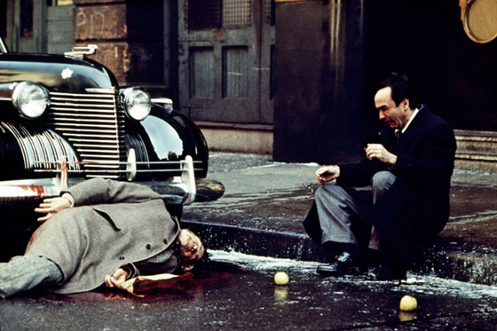 Vito Corleone gets shot from The Godfather